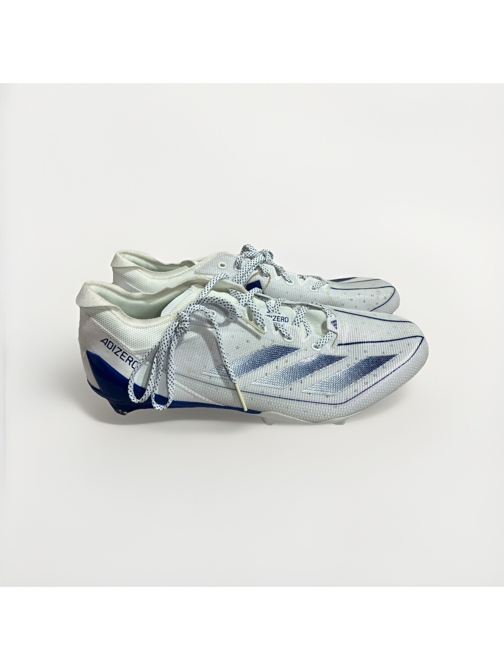 Mens Size 14 Adidas Adizero Electric White Blue Football Cleats IE4377
